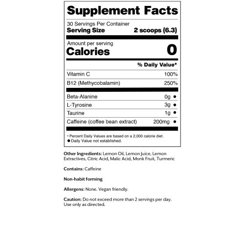 2 promix 6 67oz pre workout lemon tingle free packaging supplement facts