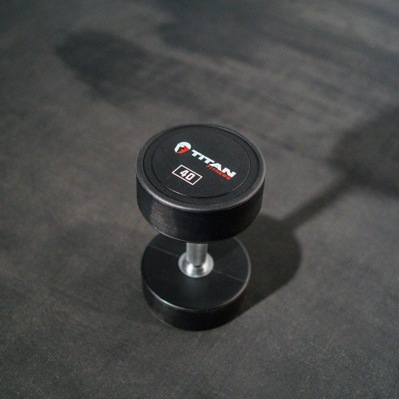 Scratch and Dent - Single 40 LB Round Urethane Dumbbell - FINAL SALE