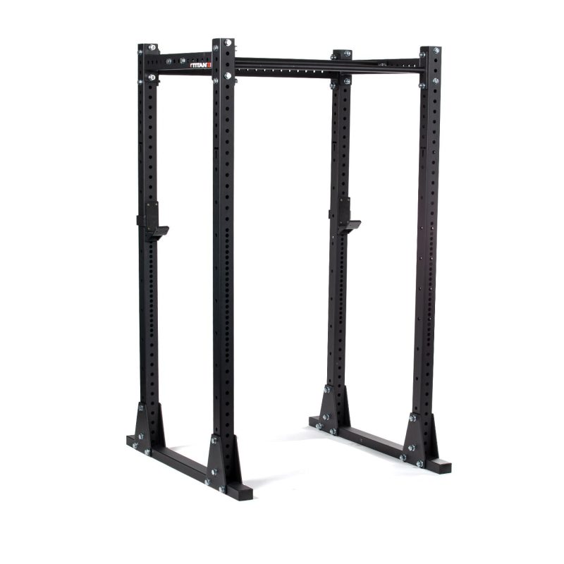 X-3 Series Flat Foot Power Rack - Rack Height: 82" - Optional Weight Plate Holders: 4 Pack Weight Plate Holders | 82" / 4 Pack Weight Plate Holders