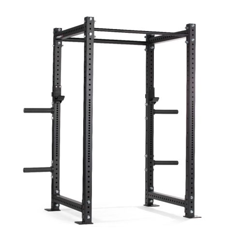 X-3 Series Bolt-Down Power Rack | Black / 4 Pack Weight Plate Holders