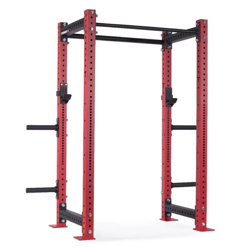 X-3 Series Bolt-Down Power Rack | Red / 4 Pack Weight Plate Holders