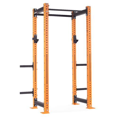 X-3 Series Bolt-Down Power Rack | Orange / 4 Pack Weight Plate Holders