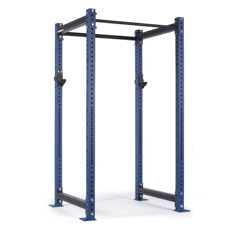 X-3 Series Bolt-Down Power Rack | Navy / No Weight Plate Holders