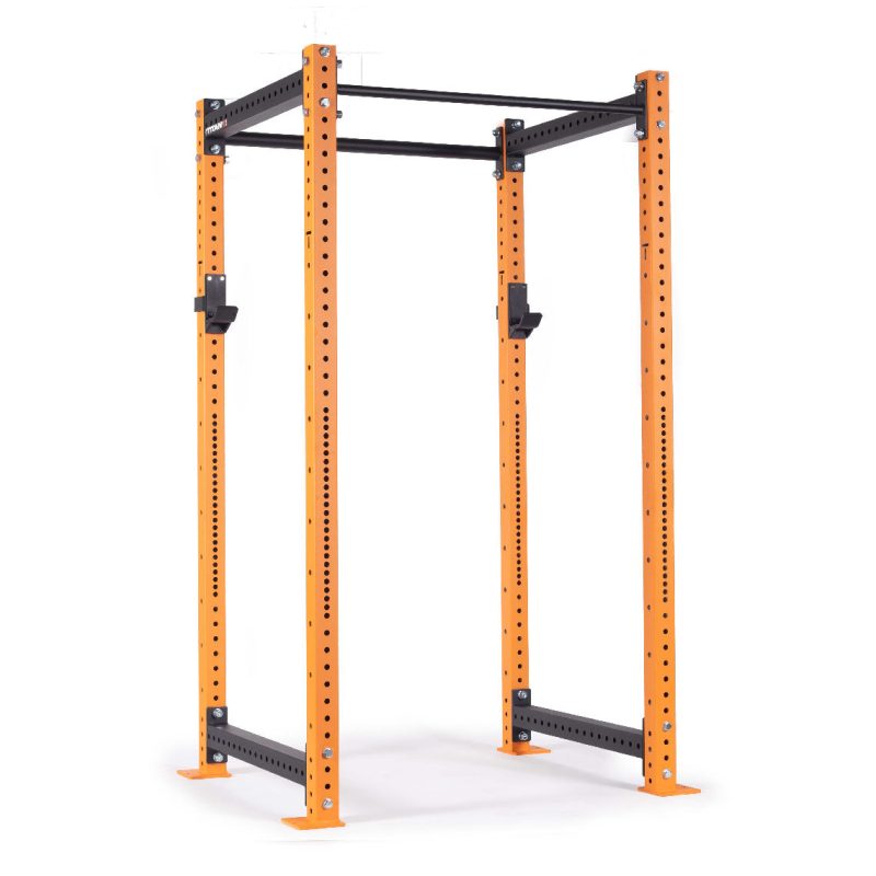 X-3 Series Bolt-Down Power Rack | Orange / No Weight Plate Holders