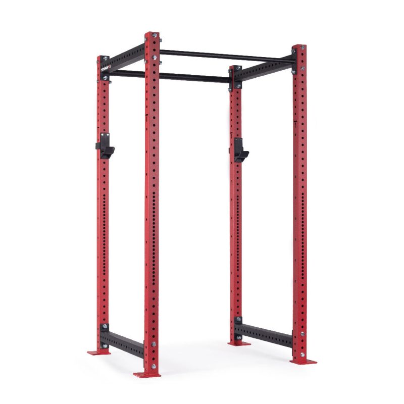 X-3 Series Bolt-Down Power Rack | Red / No Weight Plate Holders