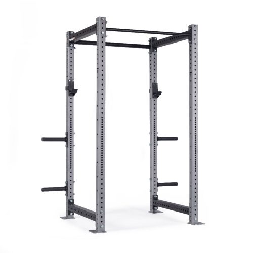 X-3 Series Bolt-Down Power Rack | Silver / 4 Pack Weight Plate Holders