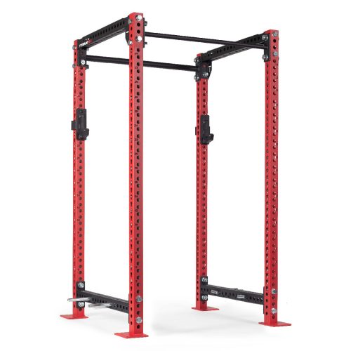 TITAN Series Power Rack | Red / 2” Fat Pull-Up Bar / Sandwich J-Hooks