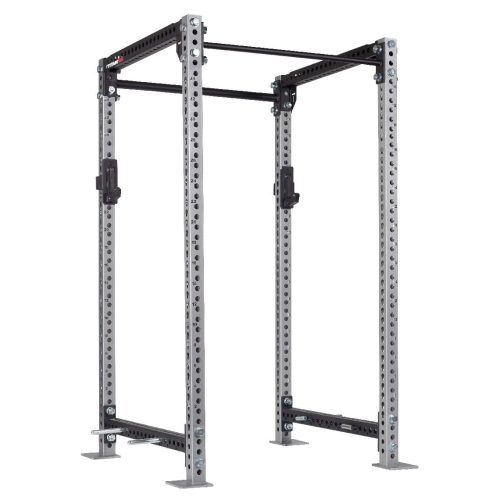 TITAN Series Power Rack | Silver / 2” Fat Pull-Up Bar / Sandwich J-Hooks