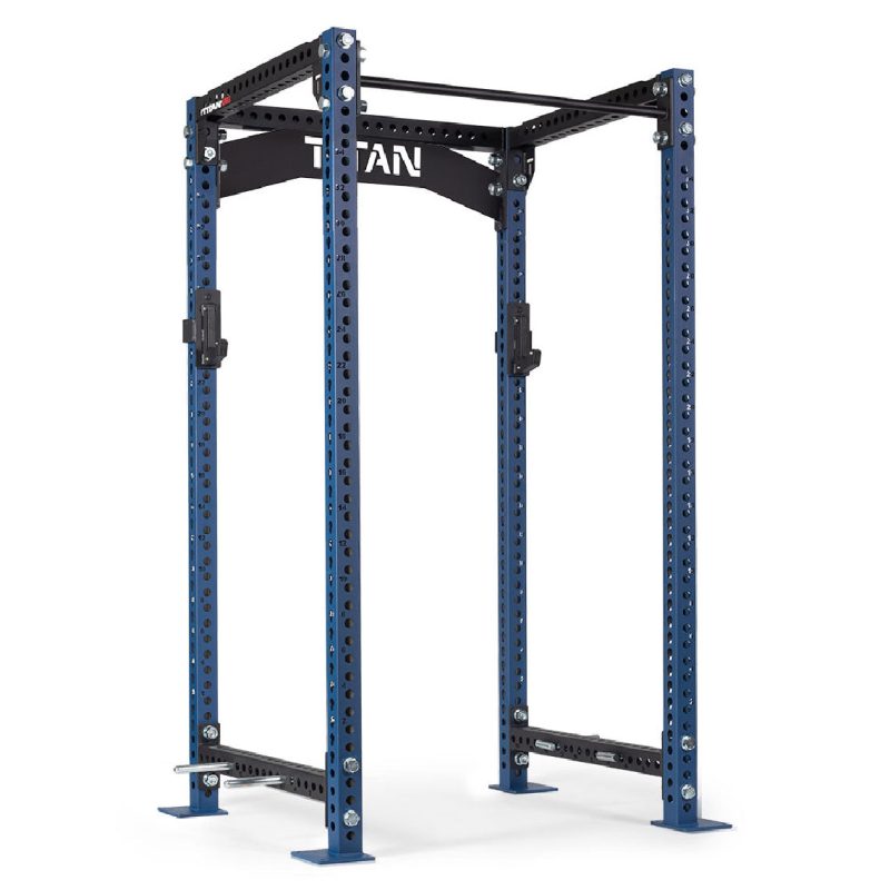 TITAN Series Power Rack | Navy / Crossmember Nameplate / Sandwich J-Hooks