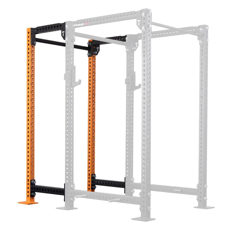 TITAN Series 24" Extension Kit - Extension Color: Orange - Extension Height: 90" - Crossmember: 2" Fat Pull-Up Bar | Orange / 90" / 2" Fat Pull-Up Bar