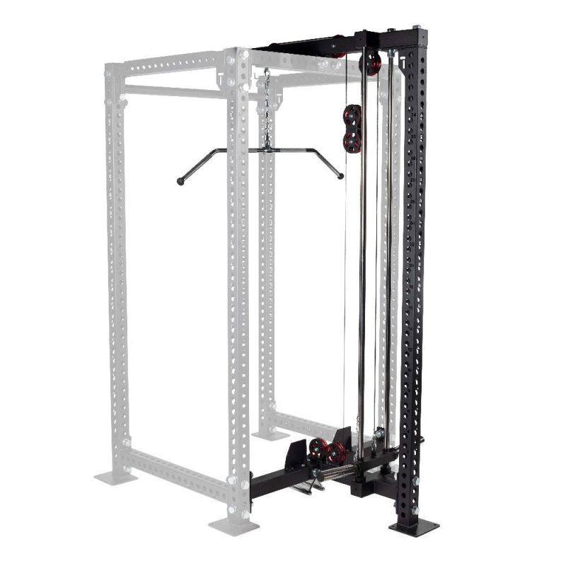 TITAN Series Lat Tower Power Rack Attachment - Rack Height: 90" - Back Crossmember: No Crossmember Needed | 90" / No Crossmember Needed