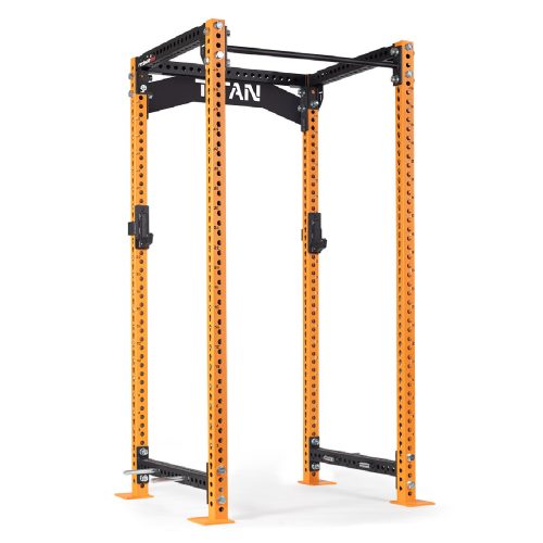 TITAN Series Power Rack | Orange / Crossmember Nameplate / No J-Hooks