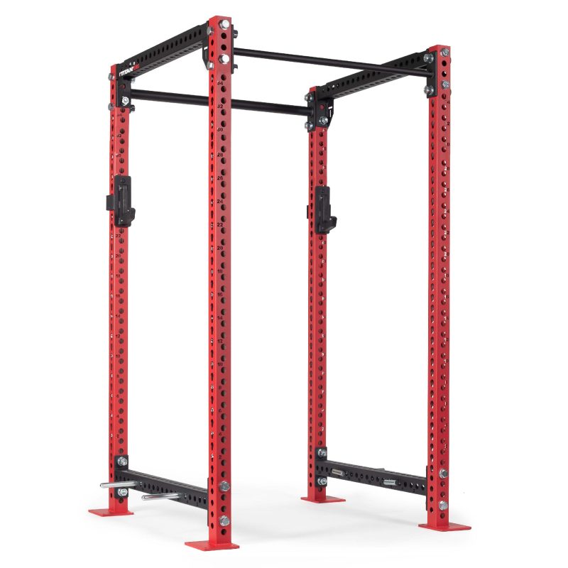 TITAN Series Power Rack | Red / 2” Fat Pull-Up Bar / No J-Hooks