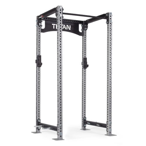 TITAN Series Power Rack | Silver / 2” Fat Pull-Up Bar / No J-Hooks