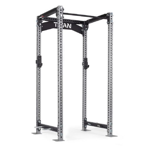 TITAN Series Power Rack | Silver / Crossmember Nameplate / No J-Hooks