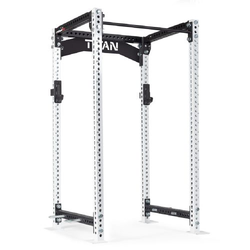 TITAN Series Power Rack | White / Crossmember Nameplate / No J-Hooks