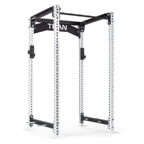 TITAN Series Power Rack | White / Crossmember Nameplate / No J-Hooks