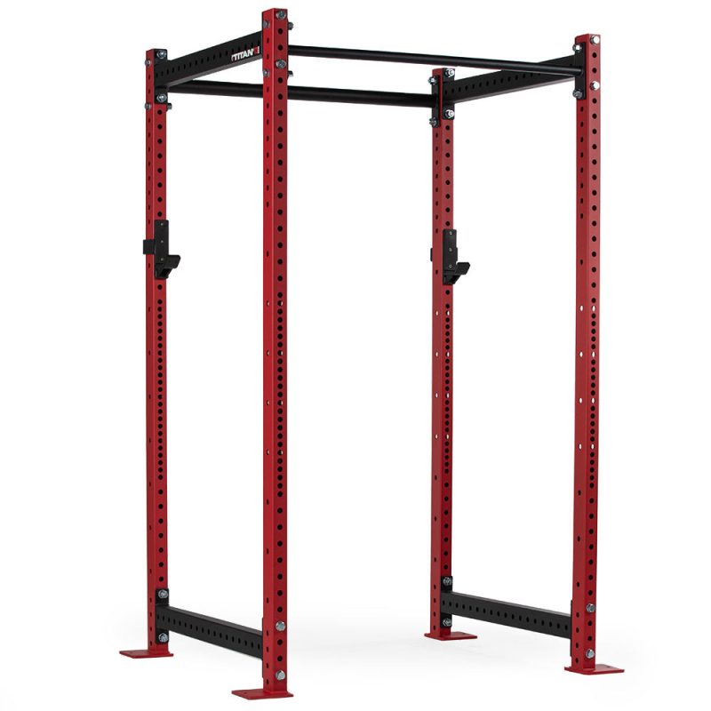 T-3 Series Power Rack | Red / No Weight Plate Holders