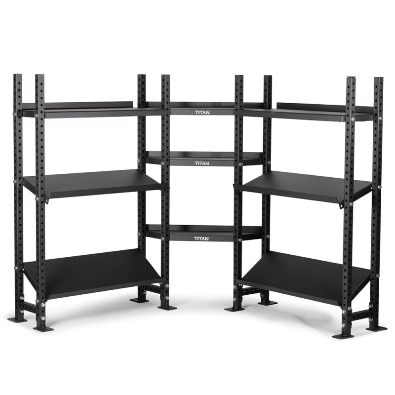 Elite Series Mass Storage System with Adjustable Shelves & Corner Shelves | Tier 3 73" / 42"