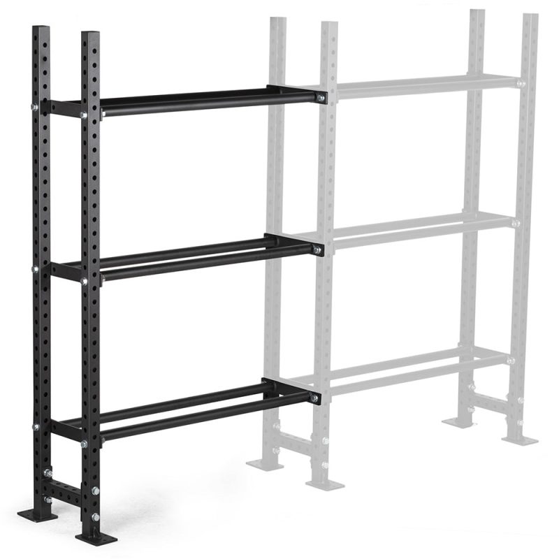 Elite Series Add-On Mass Storage System with Bumper & Medicine Ball Shelves | 3 Tier 73" / 42"