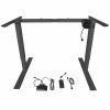 Single Motor Electric Adjustable Height A2 Sit-Stand Desk (Black)