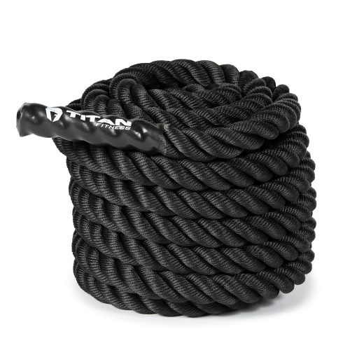 Black Poly Dacron Battle Ropes - Battle Rope Length: 40 FT - Battle Rope Thickness: 1.5