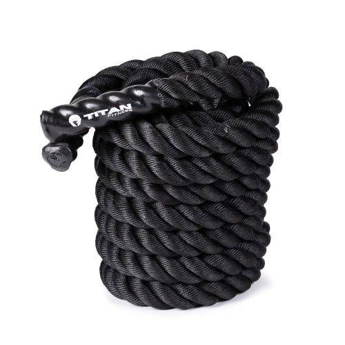 Black Poly Dacron Battle Ropes - Battle Rope Length: 40 FT - Battle Rope Thickness: 2