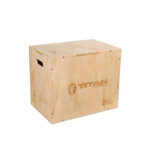 Scratch and Dent - 3-in-1 Wooden Plyometric Box – 16-in. 20-in. 24-in. - FINAL SALE