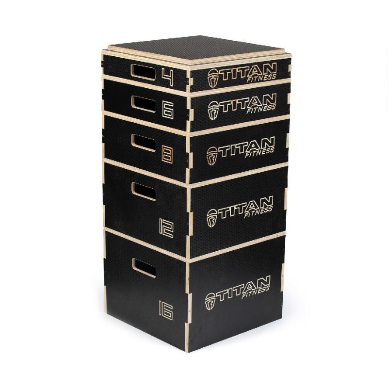 Stackable Wooden Plyometric Boxes