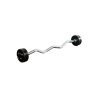 Scratch and Dent - Rubber Fixed Barbell – EZ Curl – 40 LB - FINAL SALE