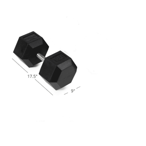 Scratch and Dent - Single 120 LB Straight Stainless Steel Hex Dumbbell - FINAL SALE