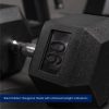 Scratch and Dent - Single 90 lb Black Rubber Coated Hex Dumbbell - FINAL SALE