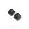 Scratch and Dent - Single 95 lb Black Rubber Coated Hex Dumbbell - FINAL SALE