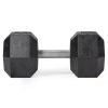 70 LB Straight Stainless Steel Hex Dumbbells