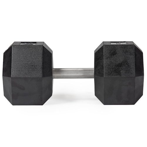 Scratch and Dent - 95 LB Straight Stainless Steel Hex Dumbbell - Single - FINAL SALE