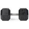 95 LB Straight Stainless Steel Hex Dumbbells