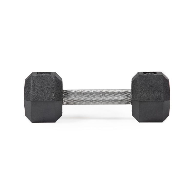 10 LB Straight Stainless Steel Hex Dumbbells