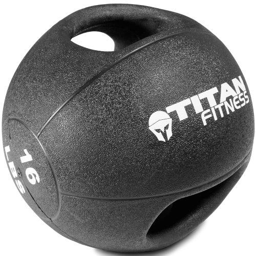 Scratch and Dent, 16lb Dual Grip Medicine Ball