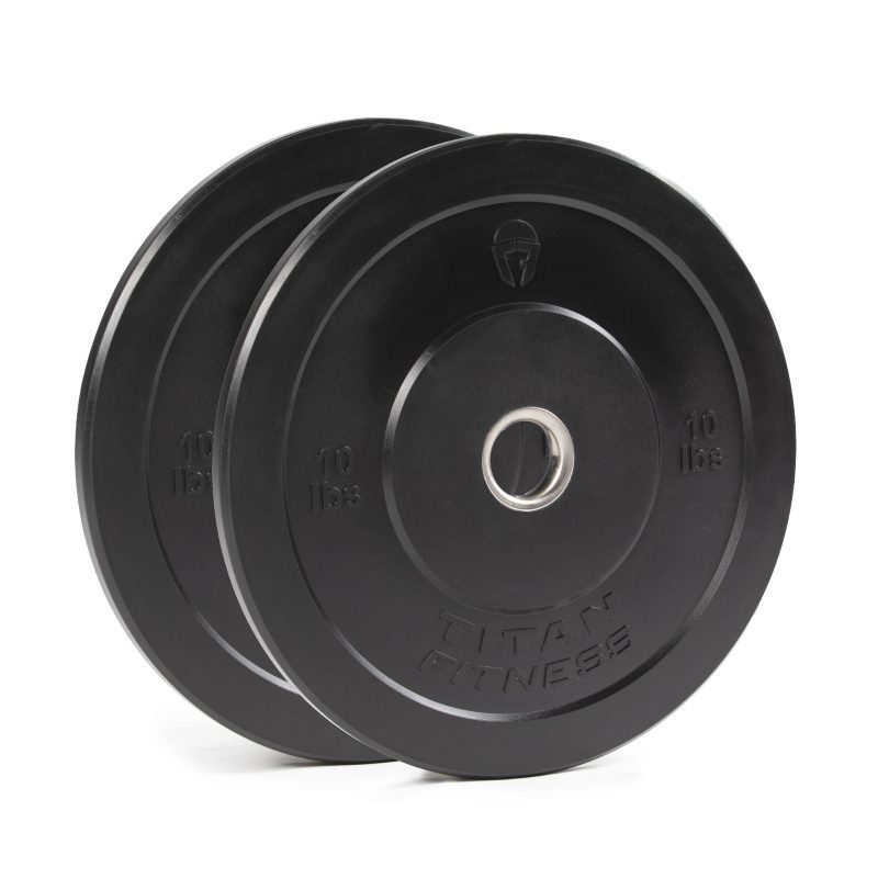 Scratch and Dent - 10 LB Pair Economy Black Bumper Plates - FINAL SALE