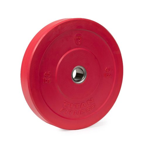 Scratch and Dent - Olympic Rubber Bumper Plates | Color | 45 LB Single - FINAL SALE