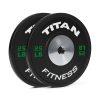 Scratch and Dent - Elite Black Bumper Plates – 25 lb. Pair - FINAL SALE