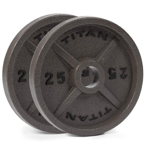 Scratch and Dent - Cast Iron Olympic Weight Plates | 25 LB Pair - FINAL SALE