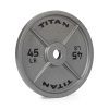 45 LB Single Cast Iron Olympic Plate