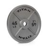 SCRATCH AND DENT - 45 LB Single Silver Series Cast Iron Olympic Plate - FINAL SALE