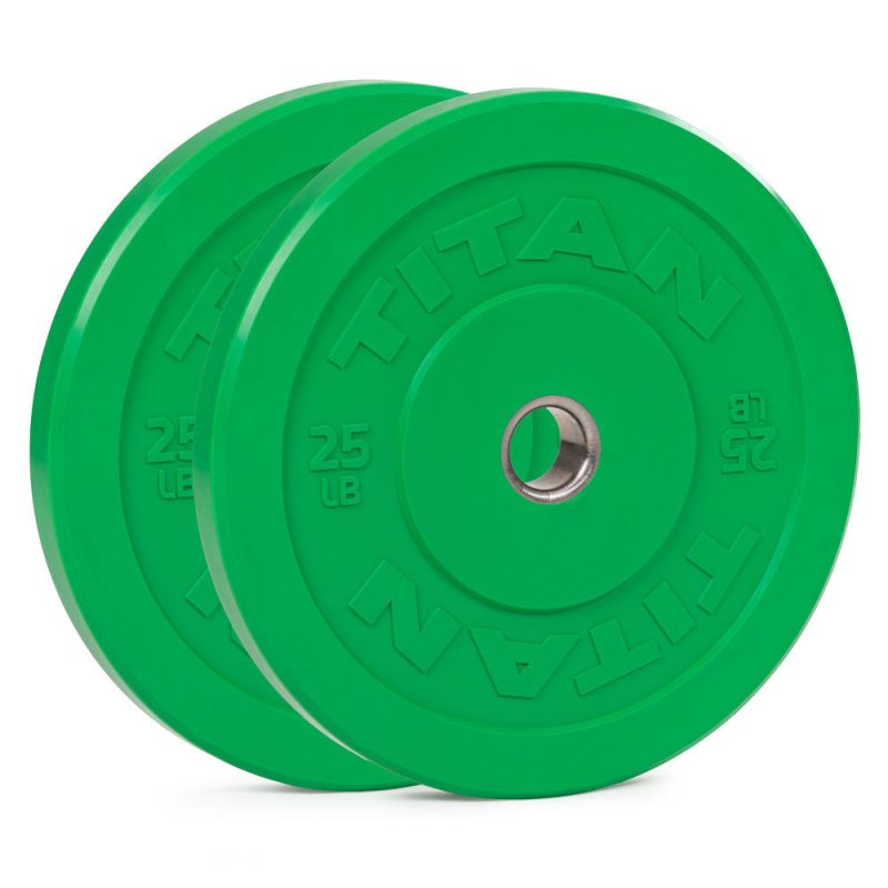 SCRATCH AND DENT - 25 LB Pair Economy Color Bumper Plates - FINAL SALE