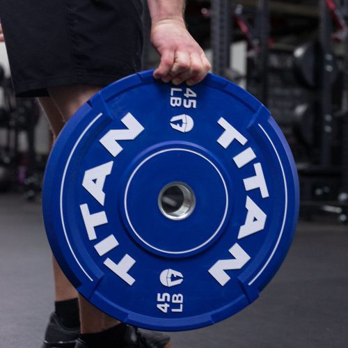 55 LB Single EZ-Grip Color Bumper Plate