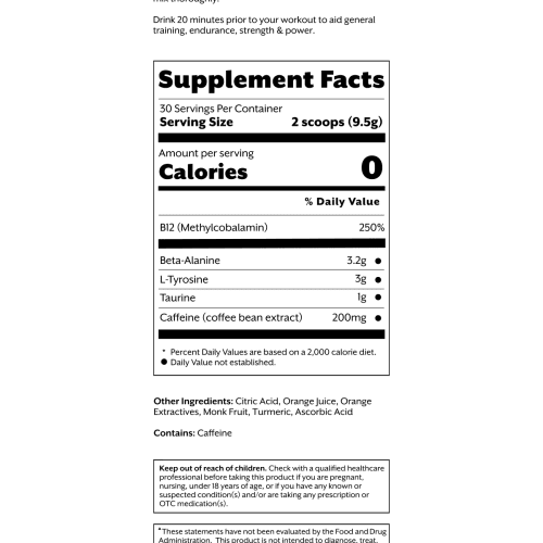 promix pre workout florida orange 3