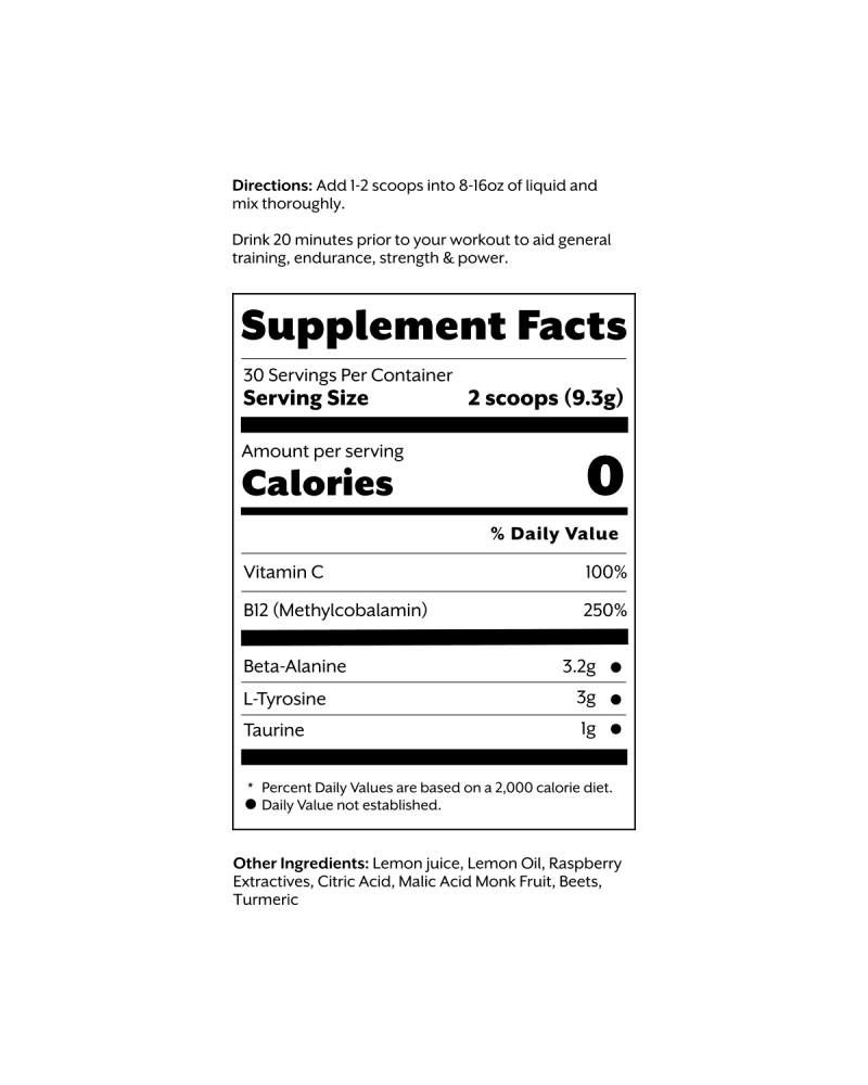 promix raspberry lemon preworkout stimfree sf